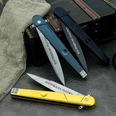 Extrema Ratio BD4 Folding Knife 4.76" D2 Drop Point Blade, Aluminum Handles