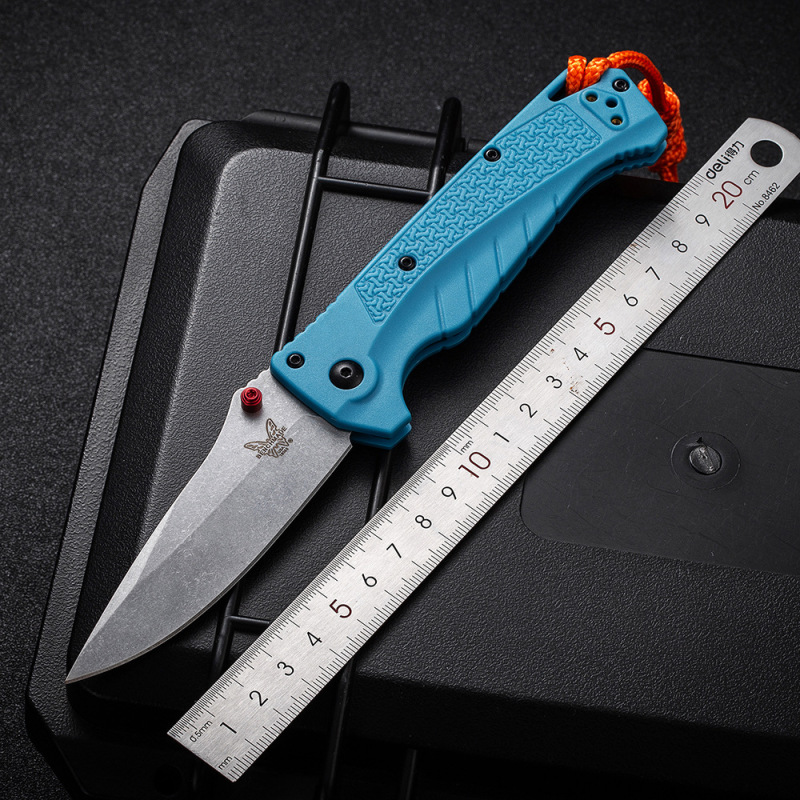 BM Water Adira Folding Knife 3.50" CPM-MagnaCut Stonewashed Drop Point Blade, Grivory Handles - 18060