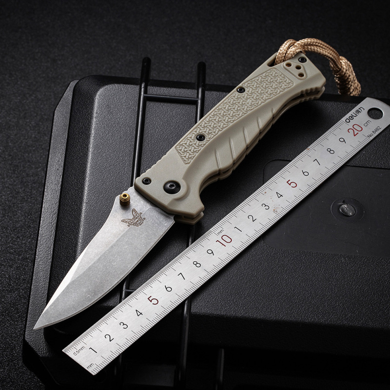 BM Water Adira Folding Knife 3.50" CPM-MagnaCut Stonewashed Drop Point Blade, Grivory Handles - 18060