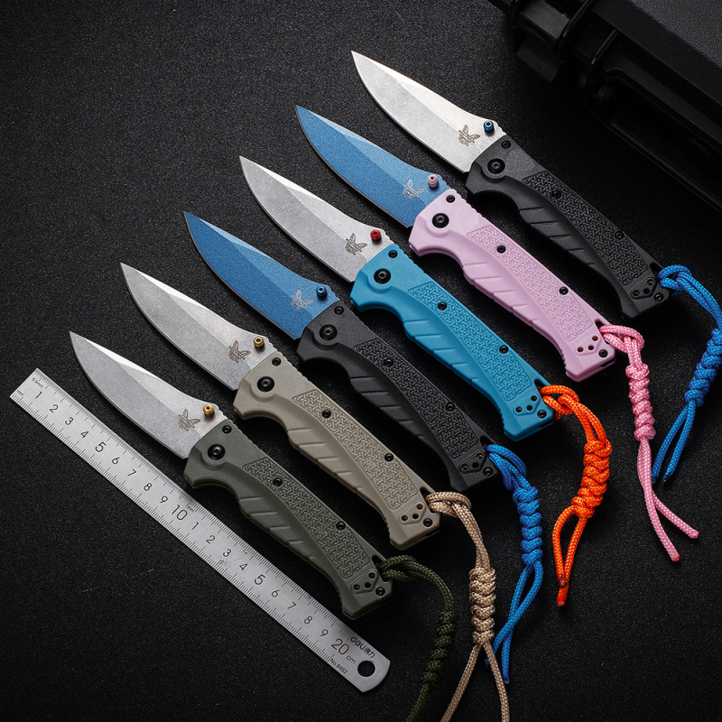 BM Water Adira Folding Knife 3.50" CPM-MagnaCut Stonewashed Drop Point Blade, Grivory Handles - 18060