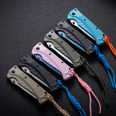 BM Water Adira Folding Knife 3.50" CPM-MagnaCut Stonewashed Drop Point Blade, Grivory Handles - 18060