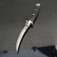 Italy AKC 10'' Godfather Stiletto Mafia OTF AUTO Knife 3.54" 8Cr13 Kriss Blade, Acrylic Handles