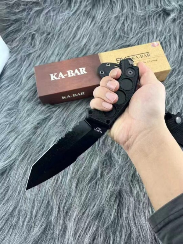 KA-BAR Mark I 5557 Fixed Blade Knife 4.72" 1095 Clip Point Blade, Grivory Handles