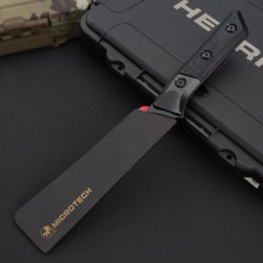 MT Kitchen Fixed Blade Knife 6.30" M390MK Blade, Carbon Fiber + TC4 Handles