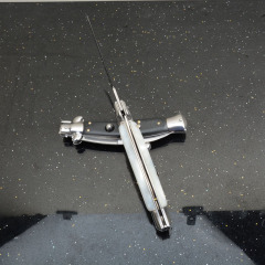 Italy AKC 10'' Godfather Stiletto Mafia OTF AUTO Knife 3.54" 8Cr13 Kriss Blade, Acrylic Handles