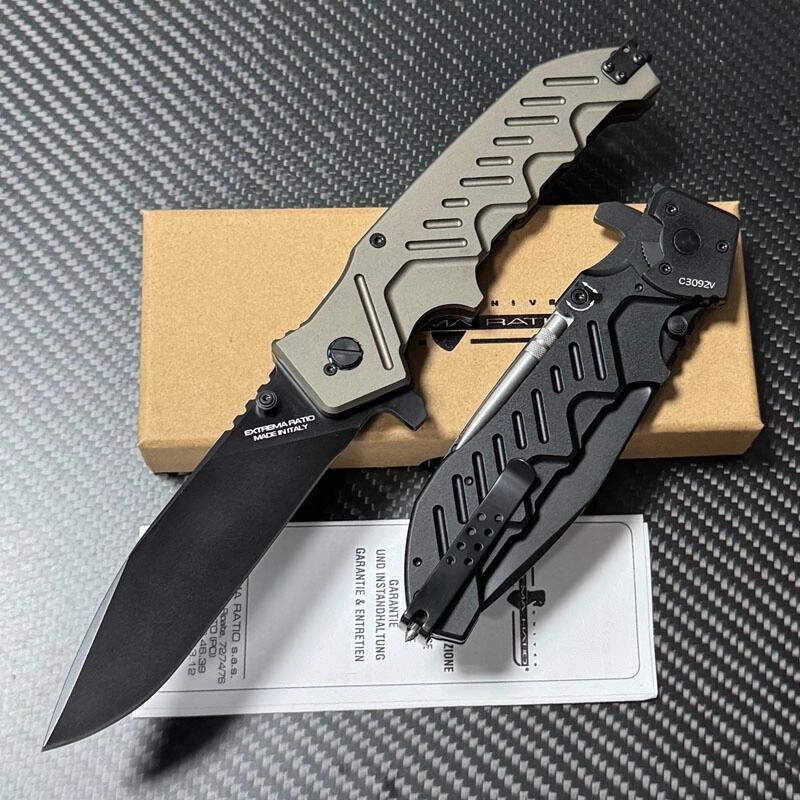 Extrema Ratio GLAUCA G1 Folding Knife 4.33" N690 Drop Point Blade, Aviation Aluminum Handles