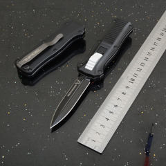 BM Mini-Infidel 3350 Dagger AUTO OTF Knife 3.07" S30V Double Edge Blade, Aluminum Handles - 3350BK