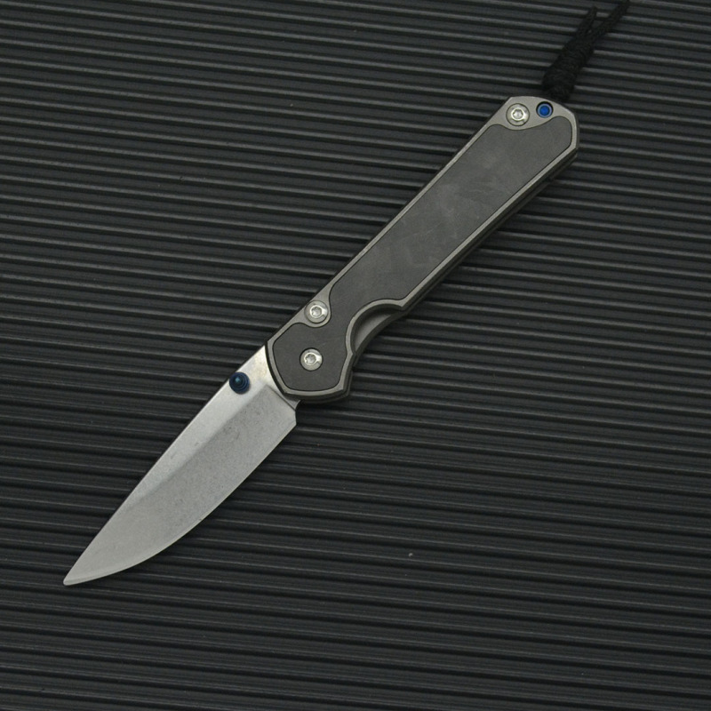 Chris Reeve Small Sebenza Folding Knife 2.6" 8Cr13mov Drop Point, Carbon Fiber Handles-Frame Lock