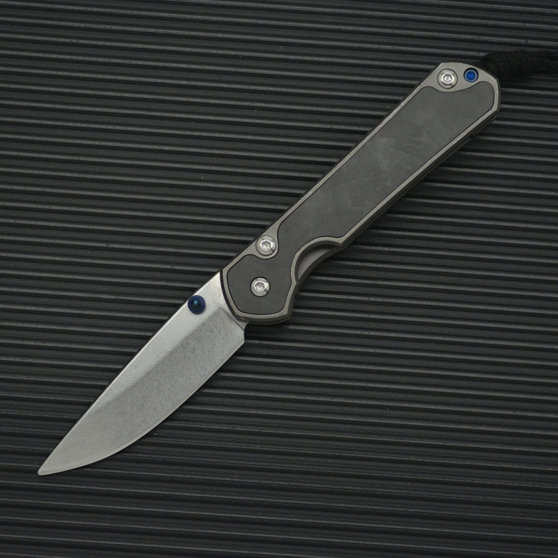 Chris Reeve Small Sebenza Folding Knife 2.6" 8Cr13mov Drop Point, Carbon Fiber Handles-Frame Lock