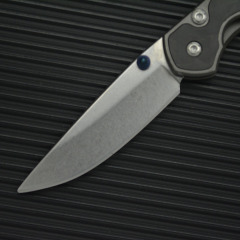 Chris Reeve Small Sebenza Folding Knife 2.6" 8Cr13mov Drop Point, Carbon Fiber Handles-Frame Lock