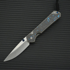 Chris Reeve Small Sebenza Folding Knife 2.6" 8Cr13mov Drop Point, Carbon Fiber Handles-Frame Lock