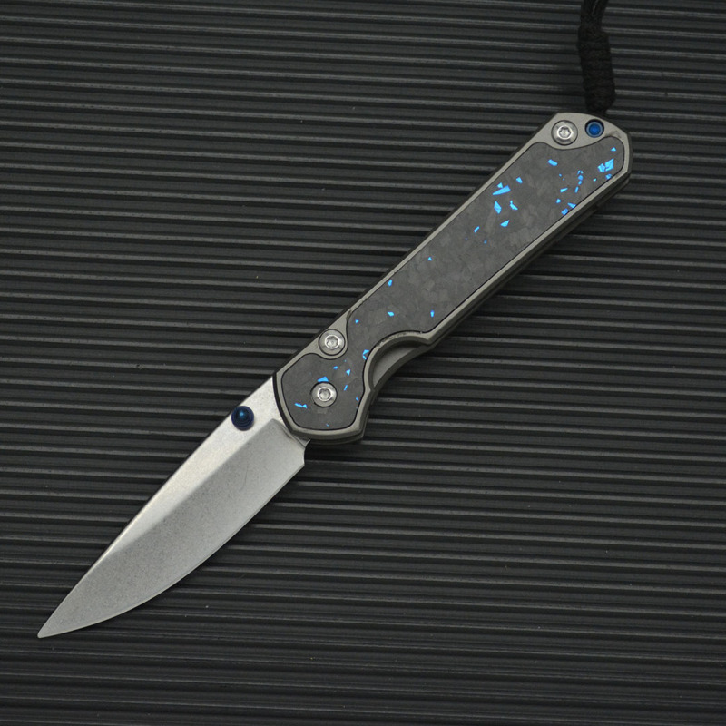 Chris Reeve Small Sebenza Folding Knife 2.6" 8Cr13mov Drop Point, Carbon Fiber Handles-Frame Lock