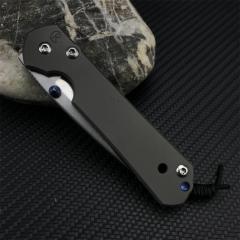 Chris Reeve Small Sebenza Folding Knife 2.76" D2 Blade, Titanium Handles, Frame Lock