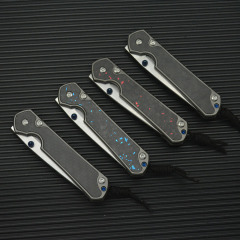 Chris Reeve Small Sebenza Folding Knife 2.6" 8Cr13mov Drop Point, Carbon Fiber Handles-Frame Lock