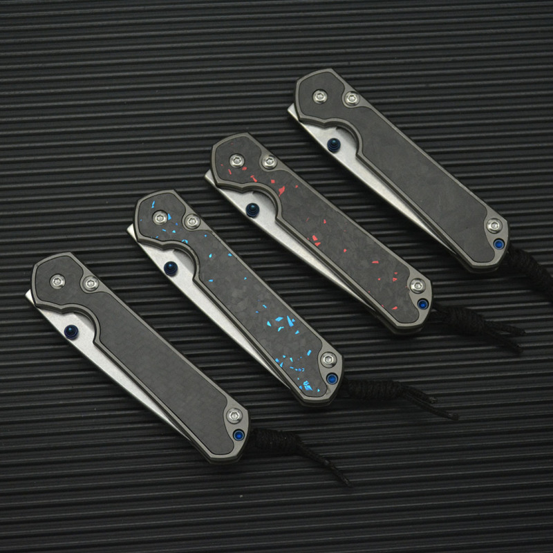 Chris Reeve Small Sebenza Folding Knife 2.6" 8Cr13mov Drop Point, Carbon Fiber Handles-Frame Lock