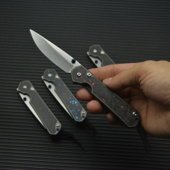 Chris Reeve Small Sebenza Folding Knife 2.6" 8Cr13mov Drop Point, Carbon Fiber Handles-Frame Lock