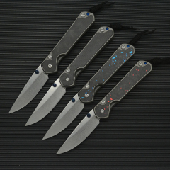 Chris Reeve Small Sebenza Folding Knife 2.6" 8Cr13mov Drop Point, Carbon Fiber Handles-Frame Lock