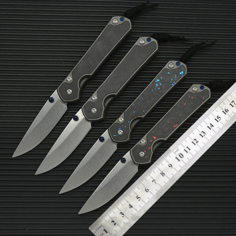 Chris Reeve Small Sebenza Folding Knife 2.6" 8Cr13mov Drop Point, Carbon Fiber Handles-Frame Lock