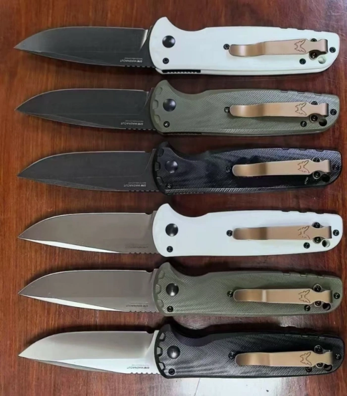 BM 4300BK CLA AUTO Folding Knife 3.18" 154CM Plain Blade, Black G10 Handles