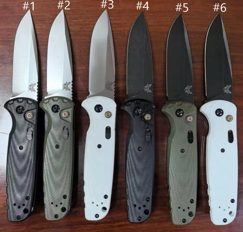 BM 4300BK CLA AUTO Folding Knife 3.18" 154CM Plain Blade, Black G10 Handles