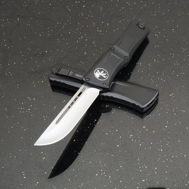 MT Combat Troodon AUTO OTF Knife 3.74" D2 Blade, Aviation Aluminum Handles