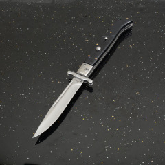 Italy AKC 11'' Godfather Stiletto Mafia OTF AUTO Knife 5.12" 440 Steel Mirror Blade, Acrylic Handles