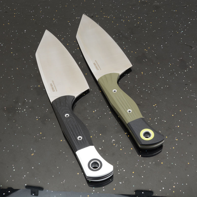 BM Station Knife Fixed Blade 5.82" CPM-154 Black Clip Point Blade, OD G10 Handles with G10 Bolsters, Plastic Sheath - 4010BK-01
