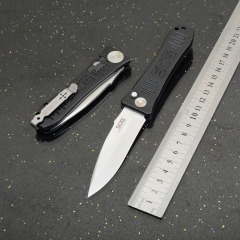 SOG OTF Folding Knife Assisted 3.15" D2 Plain Blade, Aluminum Alloy Handles