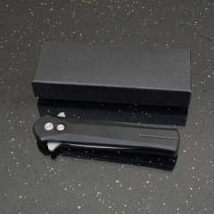 OTF Folding Knife Assisted 3.35" D2 Plain Blade, Aluminum Alloy Handles