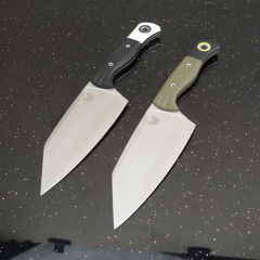 BM Station Knife Fixed Blade 5.82" CPM-154 Black Clip Point Blade, OD G10 Handles with G10 Bolsters, Plastic Sheath - 4010BK-01