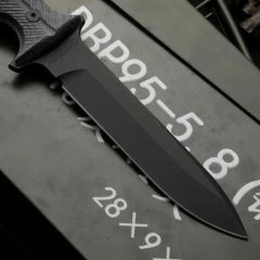 Chris Reeve Pacific Green Flat Hat Fixed Knife 6.5" CPM-magnacut Blade, Flax Handles