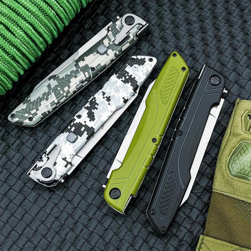 Large Italy AKC Godfather Stiletto Colt OTF AUTO Knife 4.37" 440C Steel Blade, Nylon Fiber Handles