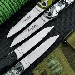 Large Italy AKC Godfather Stiletto Colt OTF AUTO Knife 4.37" 440C Steel Blade, Nylon Fiber Handles