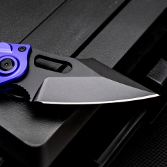 MT Stitch-I AUTO Folding Knife 3.03" M390 Black Blade, T6-6061 Handles
