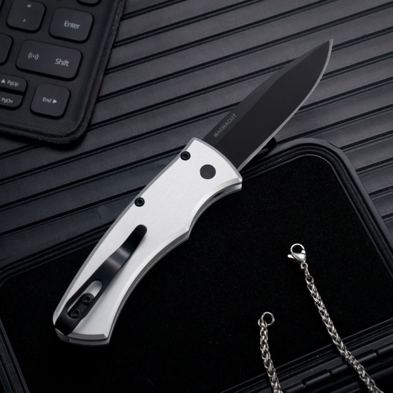 Pro-Tech 201 Godfather AUTO Folding Knife 2.64" D2 Plain Blade, Aviation Aluminum Handles