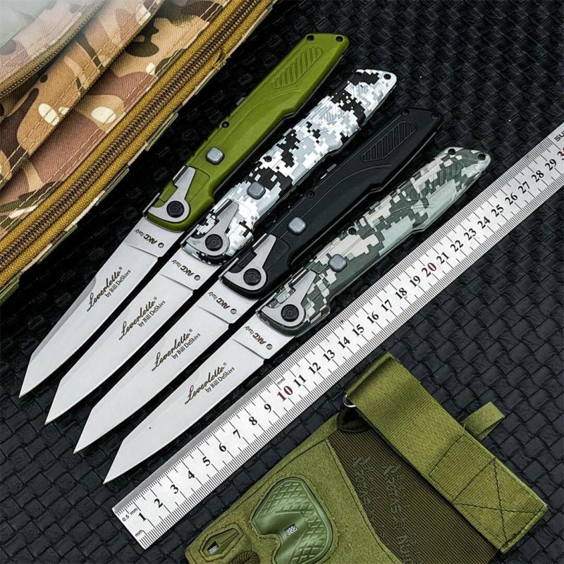 Large Italy AKC Godfather Stiletto Colt OTF AUTO Knife 4.37" 440C Steel Blade, Nylon Fiber Handles