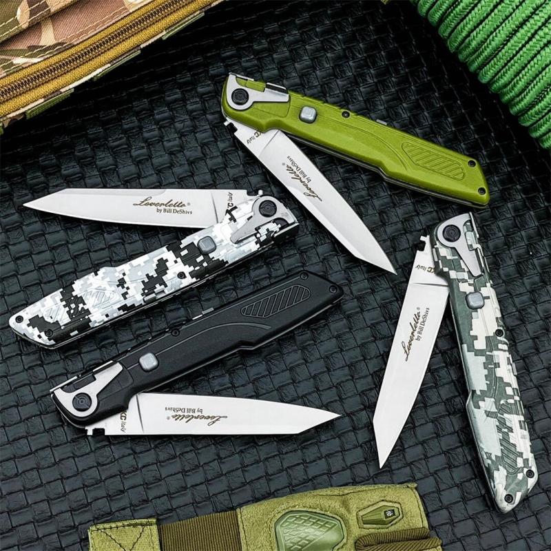 Large Italy AKC Godfather Stiletto Colt OTF AUTO Knife 4.37" 440C Steel Blade, Nylon Fiber Handles