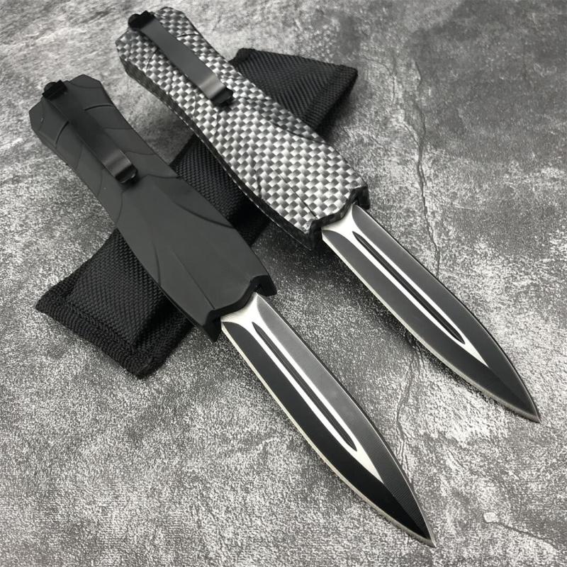 BM 3300 Infidel Dagger AUTO OTF Knife 3.62'' 440C Double Edge Blade, ABS Handles