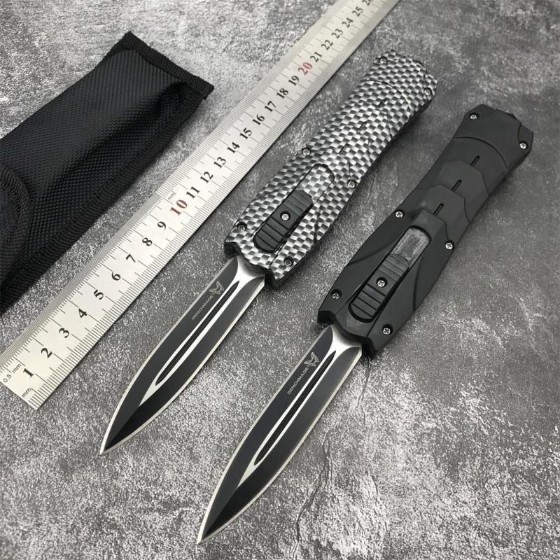 BM 3300 Infidel Dagger AUTO OTF Knife 3.62'' 440C Double Edge Blade, ABS Handles