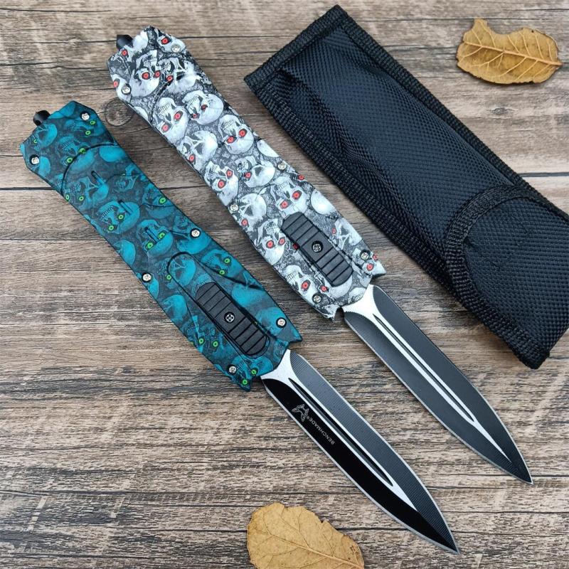 BM 3300 Infidel Dagger AUTO OTF Knife 3.62'' 440C Double Edge Blade, ABS Handles