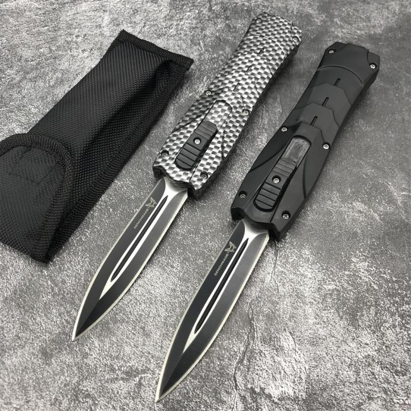 BM 3300 Infidel Dagger AUTO OTF Knife 3.62'' 440C Double Edge Blade, ABS Handles