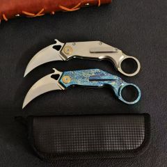 Titanium Claw karambit Tactical Fixed Blade Knife