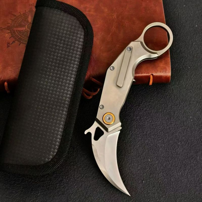 Titanium Claw karambit Tactical Fixed Blade Knife