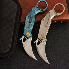 Titanium Claw karambit Tactical Fixed Blade Knife