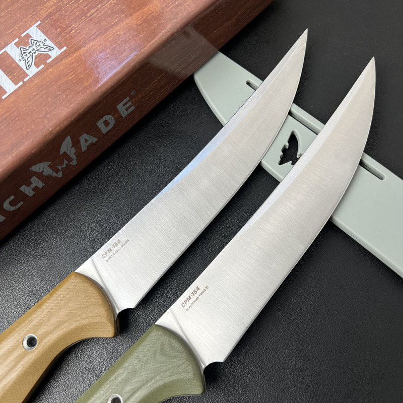 BM Hunt Meatcrafter Fixed Blade Knife 6.06" CPM-154 Cerakoted Trailing Point, G10 Handle - 4050-1