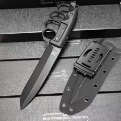 Extrema Ratio ASFK Fixed Knife 6.38" Black N690 Single Edge Blade, FORPRENE Handles