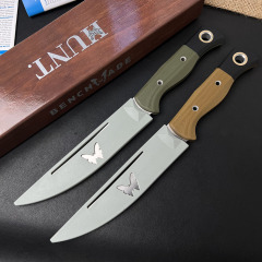 BM Hunt Meatcrafter Fixed Blade Knife 6.06" CPM-154 Cerakoted Trailing Point, G10 Handle - 4050-1