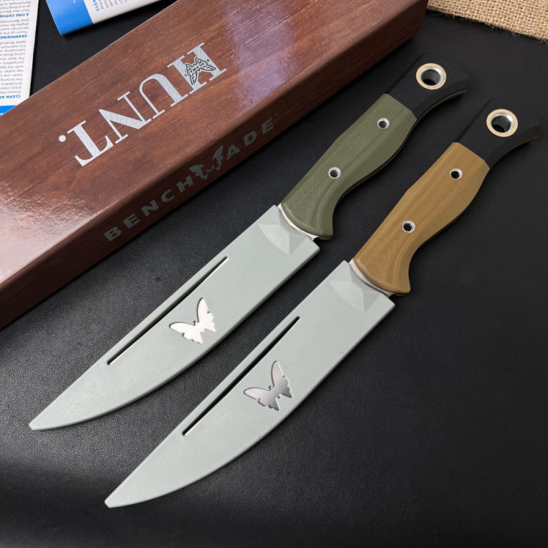 BM Hunt Meatcrafter Fixed Blade Knife 6.06" CPM-154 Cerakoted Trailing Point, G10 Handle - 4050-1