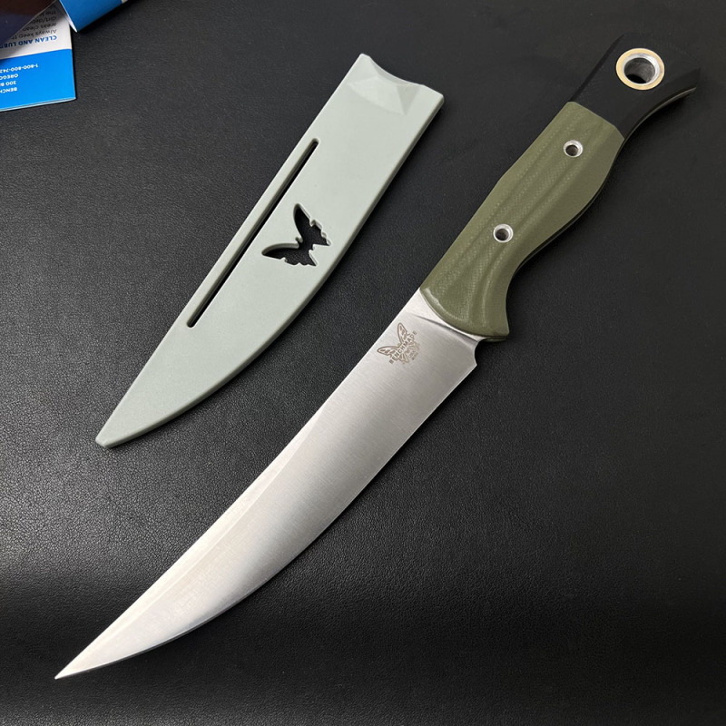 BM Hunt Meatcrafter Fixed Blade Knife 6.06" CPM-154 Cerakoted Trailing Point, G10 Handle - 4050-1