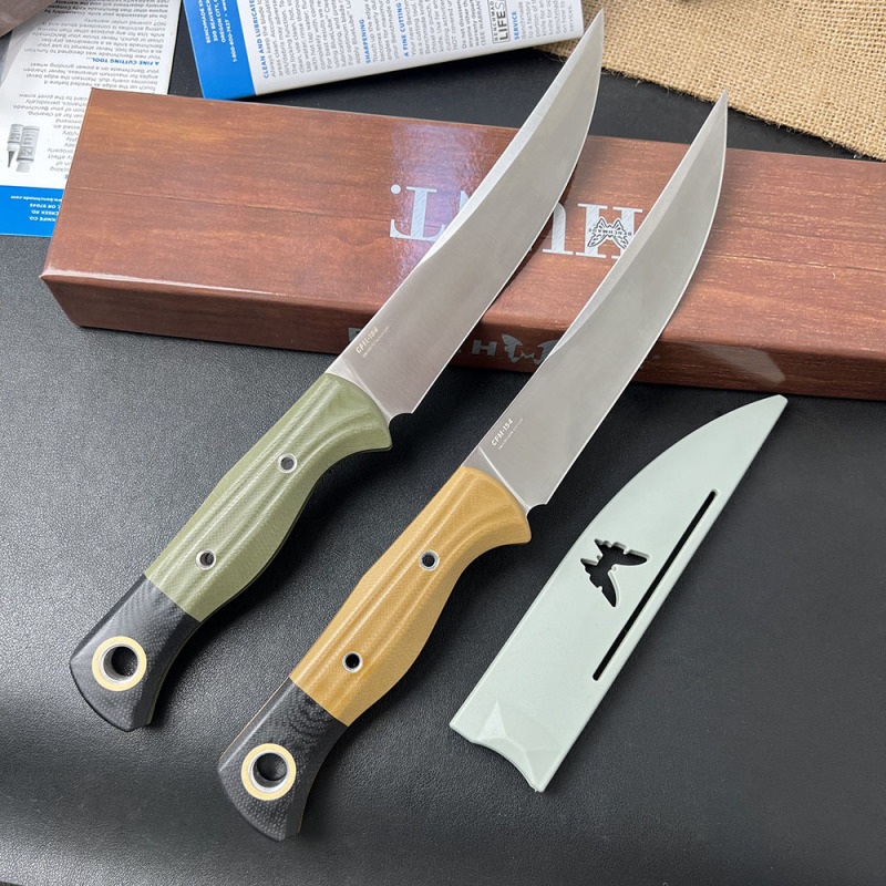 BM Hunt Meatcrafter Fixed Blade Knife 6.06" CPM-154 Cerakoted Trailing Point, G10 Handle - 4050-1